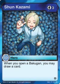 Shun Kazami - Resurgence - Bakugan TCG card
