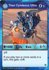Titan Cyndeous Ultra - Resurgence - Bakugan TCG card