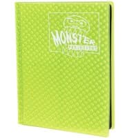 Binder - 4-Pocket Side-Loading Holofoil - Highlighter Yellow - Monster Protectors Storage Albums - Storage Albums card