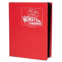 Binder - 4-Pocket Side-Loading Matte - Red - Monster Protectors Storage Albums - Storage Albums card