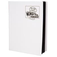 Binder - 4-Pocket Side-Loading Matte - White - Monster Protectors Storage Albums - Storage Albums card