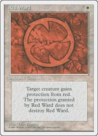 Red Ward - Fourth Edition - Magic: The Gathering card