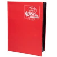 Binder - 9-Pocket Side-Loading Matte - Red - Monster Protectors Storage Albums - Storage Albums card