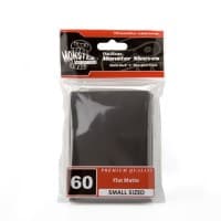 Small Sleeves - Flat Matte - Black (60-Pack) - Monster Protectors Card Sleeves - Card Sleeves card