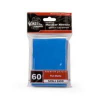Small Sleeves - Flat Matte - Blue (60-Pack) - Monster Protectors Card Sleeves - Card Sleeves card