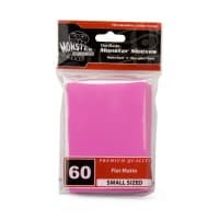Small Sleeves - Flat Matte - Pink (60-Pack) - Monster Protectors Card Sleeves - Card Sleeves card