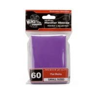 Small Sleeves - Flat Matte - Purple (60-Pack) - Monster Protectors Card Sleeves - Card Sleeves card