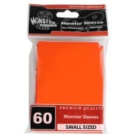 Small Sleeves - Glossy - Orange (60-Pack) - Monster Protectors Card Sleeves - Card Sleeves card