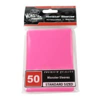 Small Sleeves - Glossy - Pink (60-Pack) - Monster Protectors Card Sleeves - Card Sleeves card