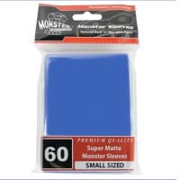 Small Sleeves - Super Matte - Blue (60-Pack) - Monster Protectors Card Sleeves - Card Sleeves card