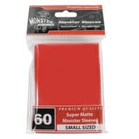 Small Sleeves - Super Matte - Red (60-Pack) - Monster Protectors Card Sleeves - Card Sleeves card