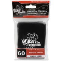 Small Sleeves with Logo - Glossy - Black (60-Pack) - Monster Protectors Card Sleeves - Card Sleeves card