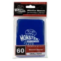 Small Sleeves with Logo - Glossy - Blue (60-Pack) - Monster Protectors Card Sleeves - Card Sleeves card