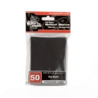 Standard Sleeves - Flat Matte - Black (50-Pack) - Monster Protectors Card Sleeves - Card Sleeves card