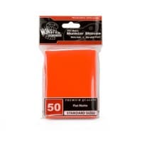 Standard Sleeves - Flat Matte - Orange (50-Pack) - Monster Protectors Card Sleeves - Card Sleeves card