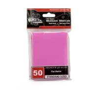 Standard Sleeves - Flat Matte - Pink (50-Pack) - Monster Protectors Card Sleeves - Card Sleeves card