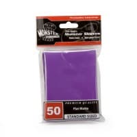 Standard Sleeves - Flat Matte - Purple (50-Pack) - Monster Protectors Card Sleeves - Card Sleeves card