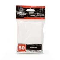 Standard Sleeves - Flat Matte - White (50-Pack) - Monster Protectors Card Sleeves - Card Sleeves card