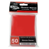 Standard Sleeves - Glossy - Red (50-Pack) - Monster Protectors Card Sleeves - Card Sleeves card