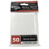 Standard Sleeves - Glossy - White (50-Pack) - Monster Protectors Card Sleeves - Card Sleeves card