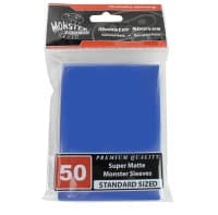 Standard Sleeves - Super Matte - Blue (50-Pack) - Monster Protectors Card Sleeves - Card Sleeves card
