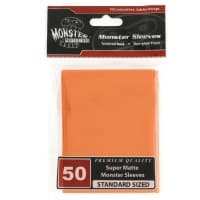 Standard Sleeves - Super Matte - Orange (50-Pack) - Monster Protectors Card Sleeves - Card Sleeves card