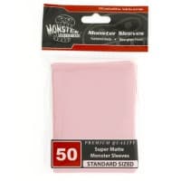 Standard Sleeves - Super Matte - Pink (50-Pack) - Monster Protectors Card Sleeves - Card Sleeves card