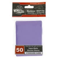 Standard Sleeves - Super Matte - Purple (50-Pack) - Monster Protectors Card Sleeves - Card Sleeves card