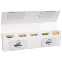 Hydra Mega - 5 Compartment Deck Box - White (Holds 375) - Monster Protectors Deck Boxes - Deck Boxes card