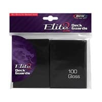 Elite2 Deck Guards - Glossy Standard - Black (100-Pack) - BCW Card Sleeves - Card Sleeves card