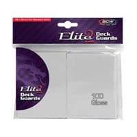 Elite2 Deck Guards - Glossy Standard - White (100-Pack) - BCW Card Sleeves - Card Sleeves card