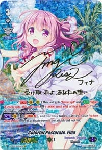Colorful Pastorale, Fina (SSP) (Rainbow Signature) - V-EB05: Primary Melody - Cardfight Vanguard card