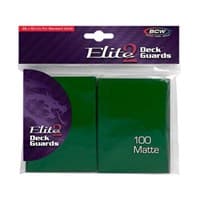 Elite2 Deck Guards - Matte Standard - Green (100-Pack) - BCW Card Sleeves - Card Sleeves card