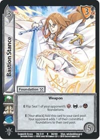 Bastion Stance - Seventh Cross - UniVersus card