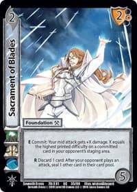 Sacrament of Blades - Seventh Cross - UniVersus card