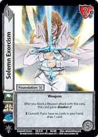 Solemn Excorcism - Seventh Cross - UniVersus card