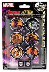 Avengers Black Panther and the Illuminati Dice & Token Pack - Avengers Black Panther and the Illuminati - Heroclix card