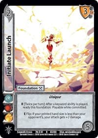 Initiate Launch - Seventh Cross - UniVersus card