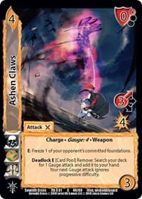 Ashen Claws - Seventh Cross - UniVersus card