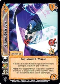 Chaos Scissors - Seventh Cross - UniVersus card