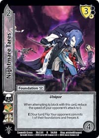 Nightmare Tares - Seventh Cross - UniVersus card