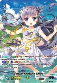 Colorful Pastorale, Canon (SSP) (Gold Signature) - V-EB05: Primary Melody - Cardfight Vanguard card