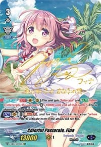 Colorful Pastorale, Fina (SSP) (Gold Signature) - V-EB05: Primary Melody - Cardfight Vanguard card