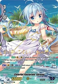 Colorful Pastorale, Serena (SSP) (Gold Signature) - V-EB05: Primary Melody - Cardfight Vanguard card