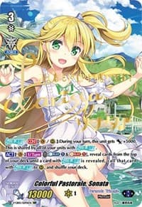 Colorful Pastorale, Sonata (SSP) (Gold Signature) - V-EB05: Primary Melody - Cardfight Vanguard card