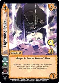 Lightning Spike - Seventh Cross - UniVersus card
