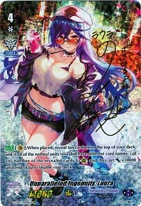 Unparalleled Ingenuity, Loura (SSP) (Gold Signature) - V-EB05: Primary Melody - Cardfight Vanguard card