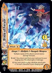 Blaze of Fervor - Seventh Cross - UniVersus card