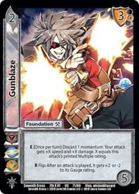 Gunblaze - Seventh Cross - UniVersus card