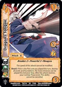 Dragon's Tongue - Seventh Cross - UniVersus card
